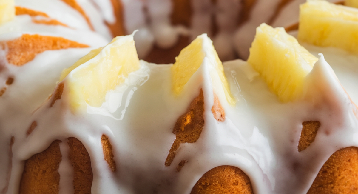 Pineapple Cream Cheese Bundt Cake