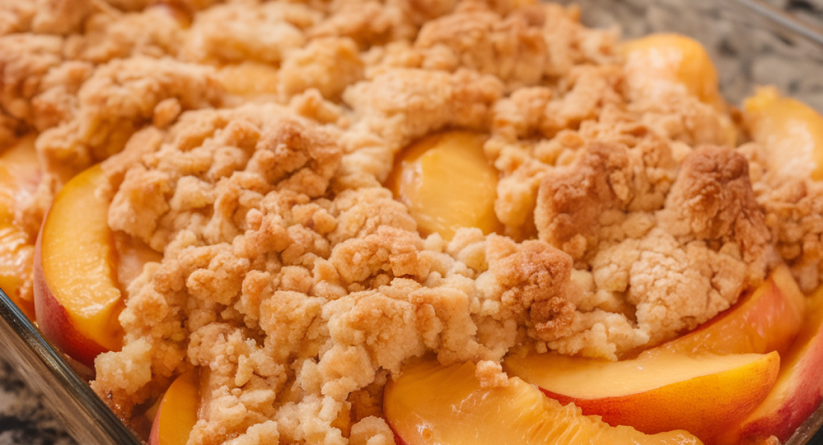 Old Time Oven Peach Cobbler