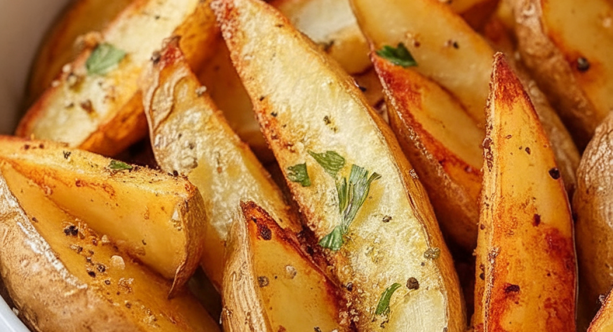 Oven-baked garlic and Parmesan Fries