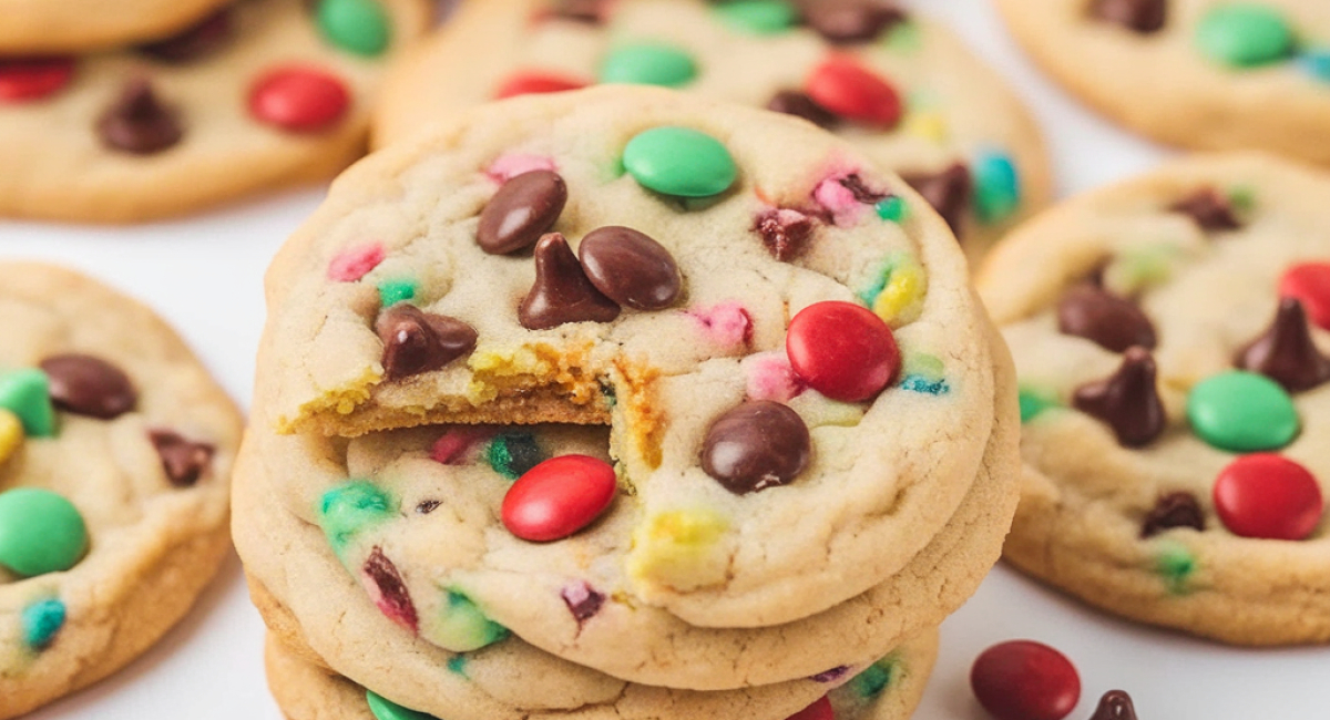 Festive Christmas Chocolate Chip Cookies 