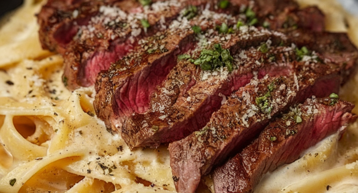 Creamy Cajun Steak Alfredo