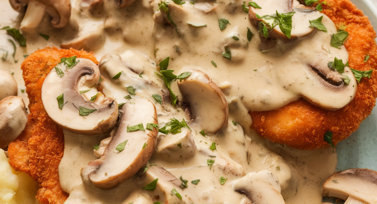 Chicken with Garlic Mushroom Sauce