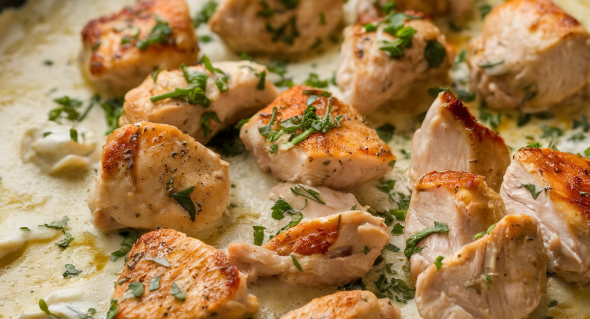 One-Pan Creamy Parmesan Chicken & Rice