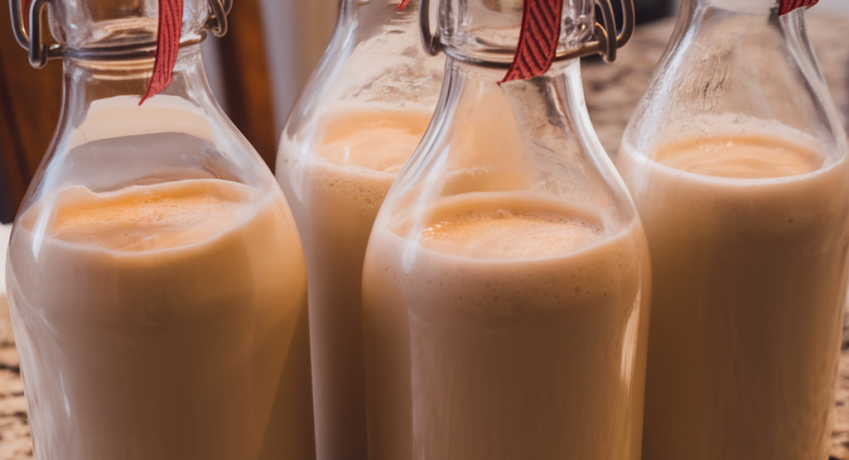 Licor cremoso de Natal é uma receita tradicional para a época natalina