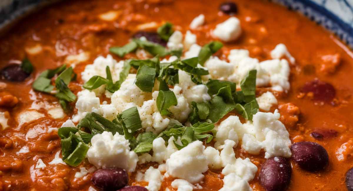 Creamy Black Bean and Roasted Red Pepper Soup