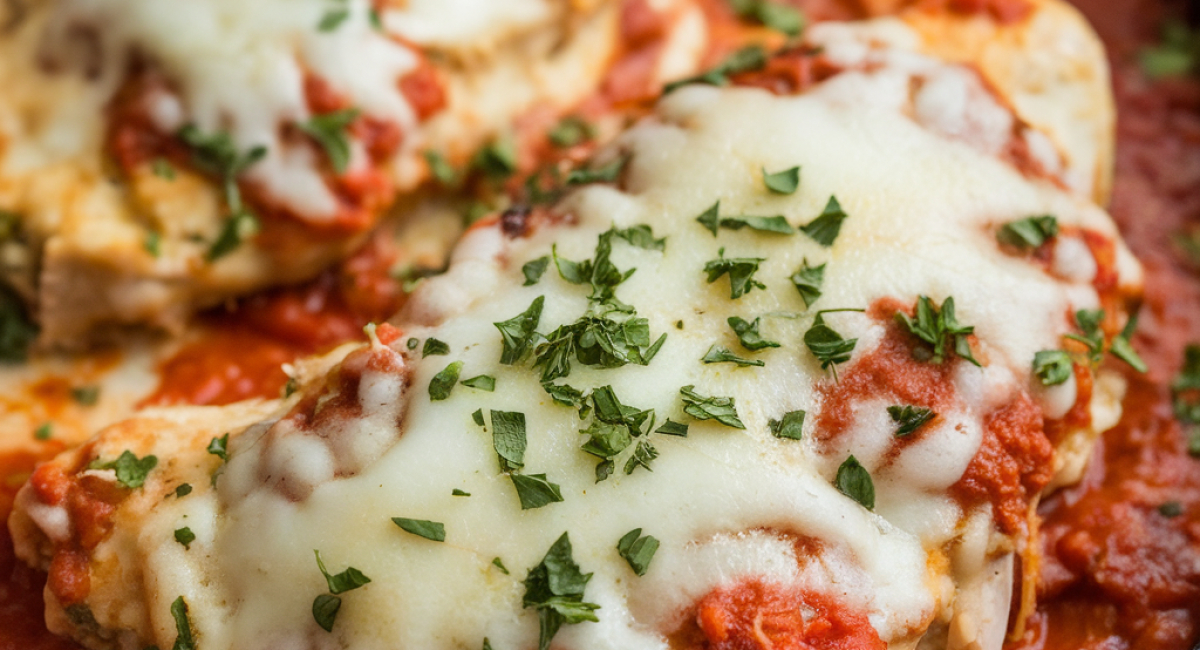 Slow Cooker Cheesy Mozzarella Chicken