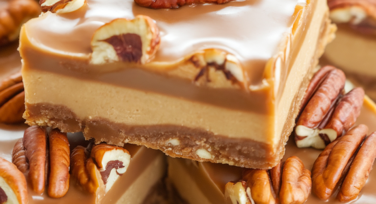 White Chocolate Caramel Pecan Fudge