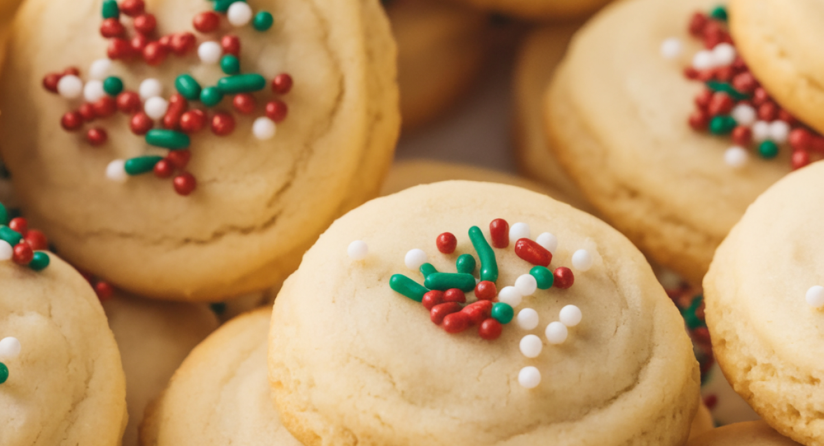 Christmas Whipped Shortbread Cookies