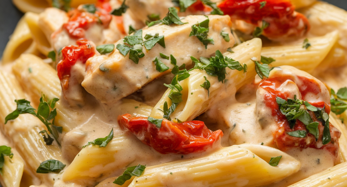 Luxurious Chicken Pasta in Creamy Sauce