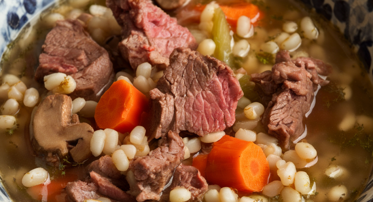 Chunky Beef and Barley Soup