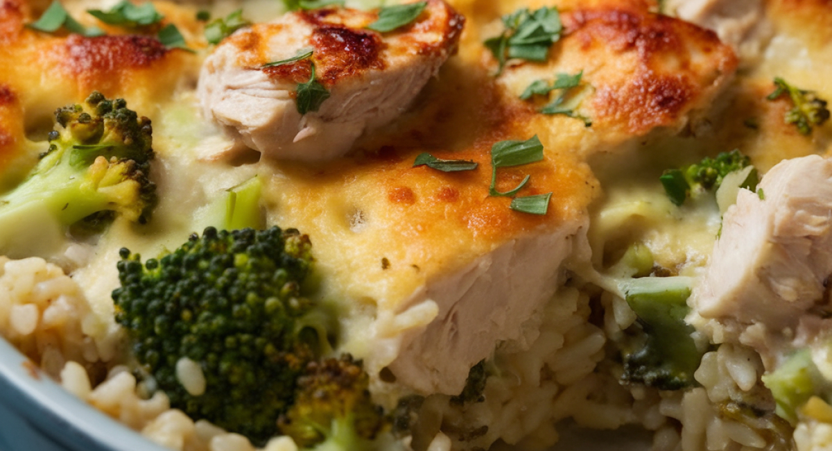 Scrumptious Chicken Broccoli Rice Casserole