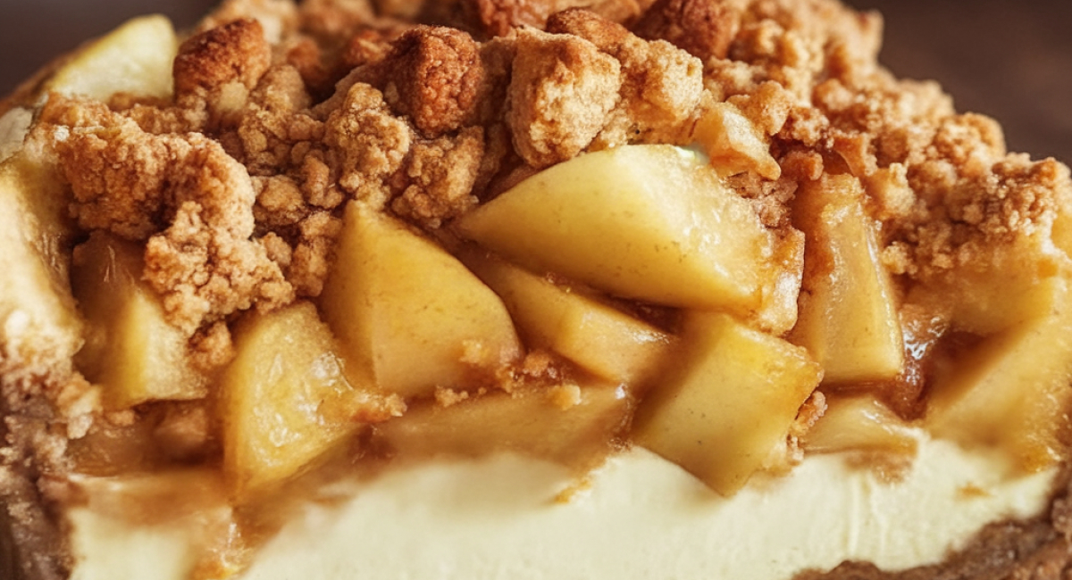 Apple Crisp Cheesecake