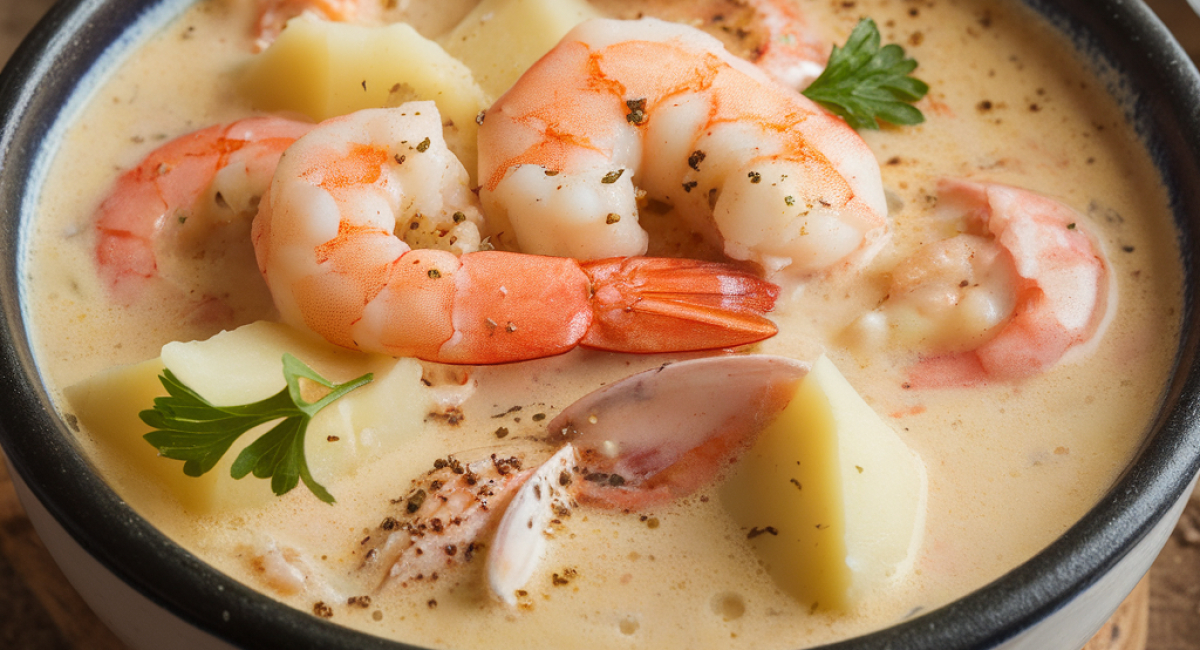 Seafood Chowder with Potatoes