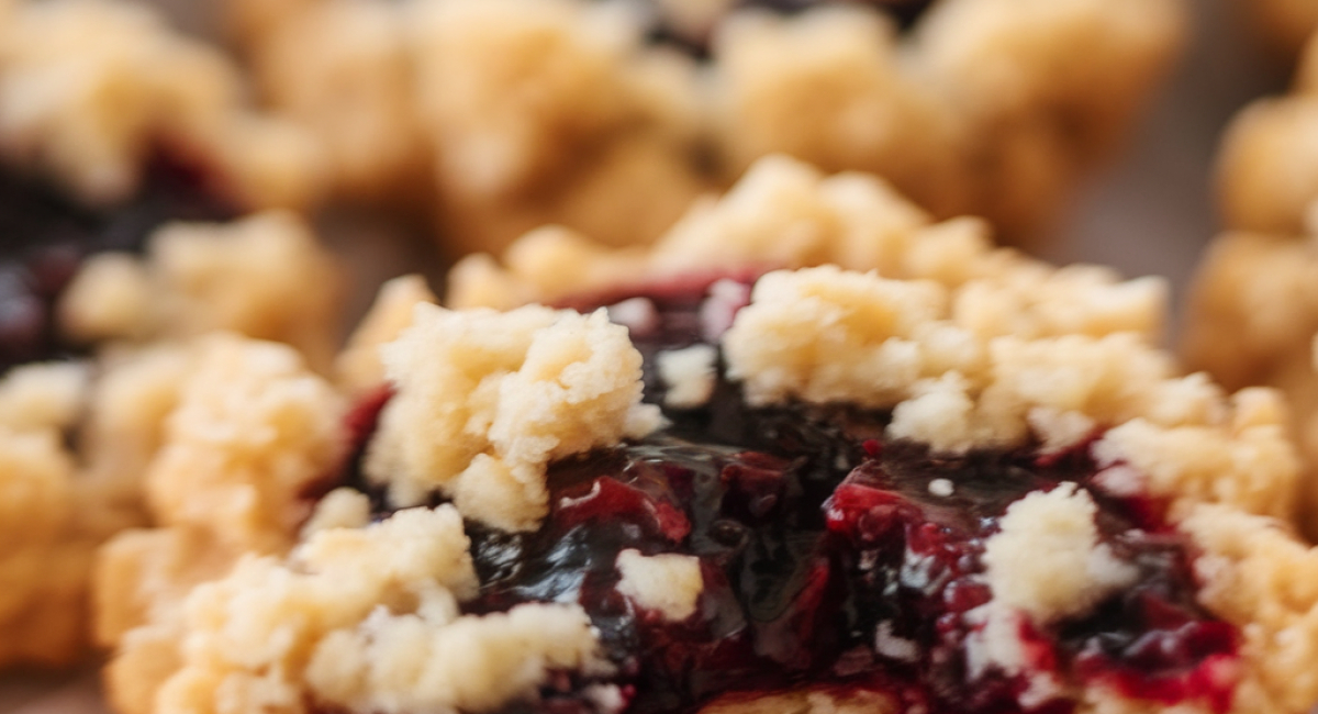 Raspberry Crumble Cookies