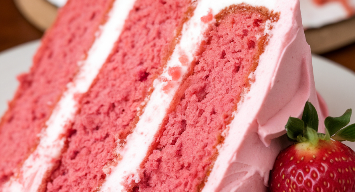 Best Strawberry Cake Ever