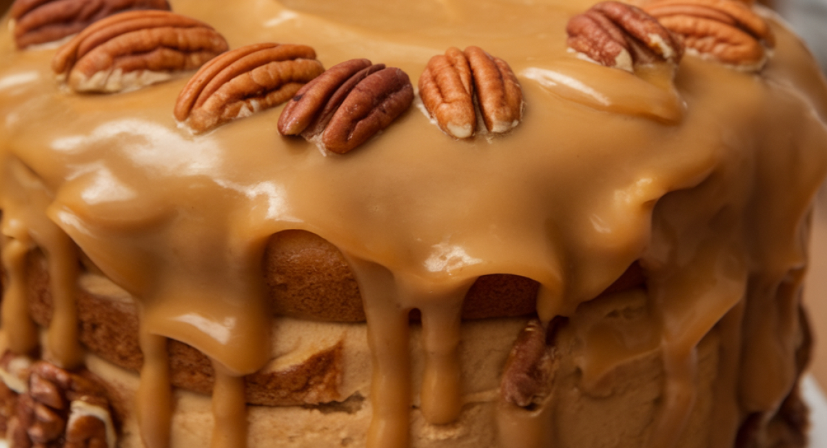 Christmas Pecan Praline Cake 