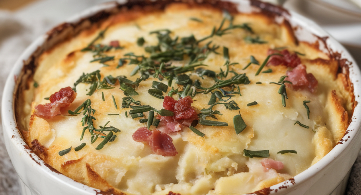 Potato and Bacon Soup with Parmesan and Cream Cheese 