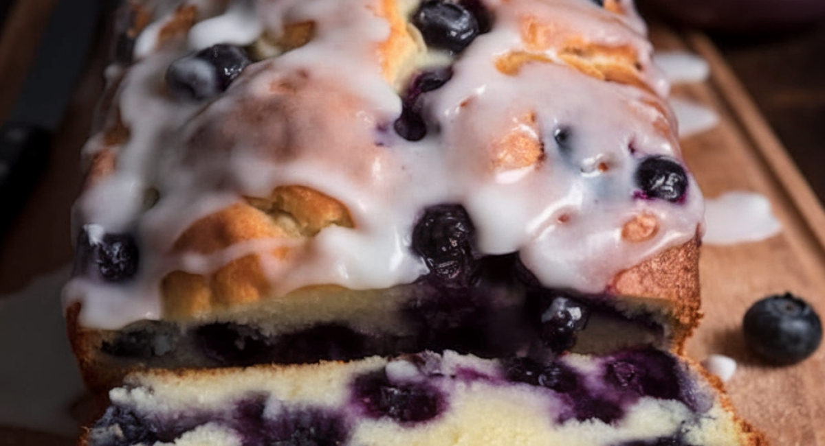 Lemon Blueberry Loaf w/ Lemon Glaze