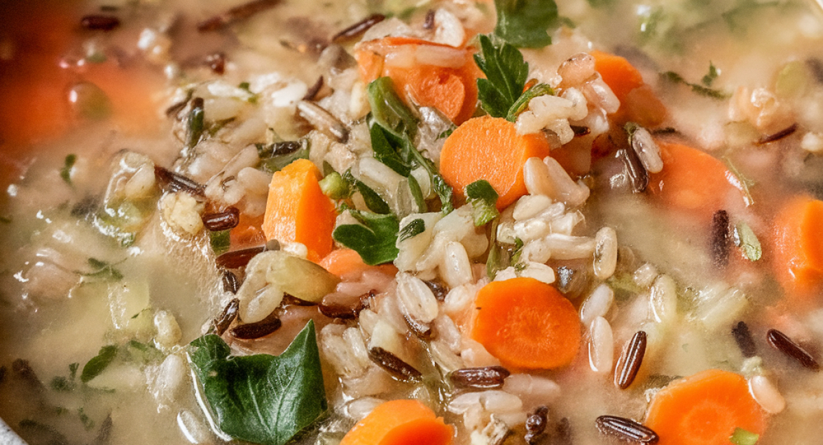 Winter Vegetable and Wild Rice Soup