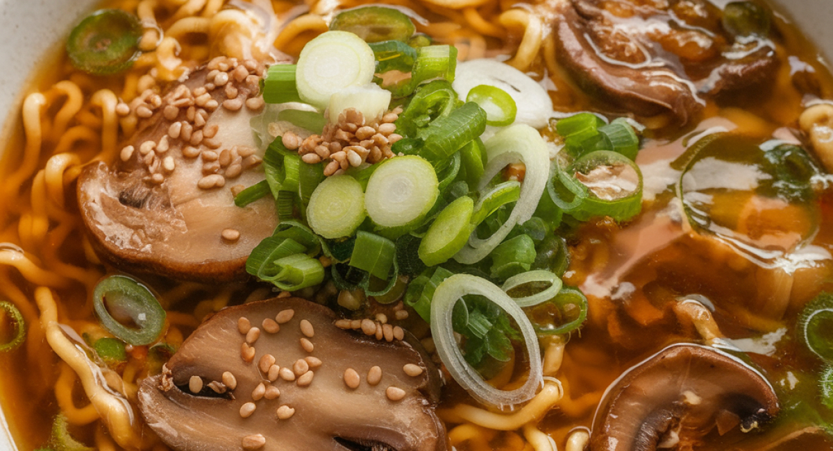 Mushroom Ramen soup