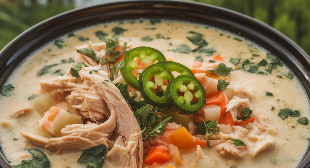 Creamy Chicken and Jalapeño Soup