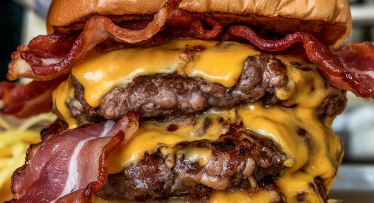 Loaded Bacon Double Cheeseburger 