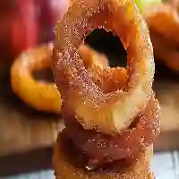 Fried cinnamon apple rings