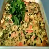 Clafoutis au Saumon et Courgettes