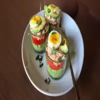 Verrines Avocat Thon Tomates Œuf