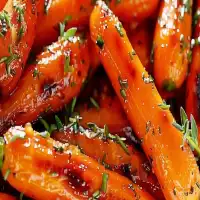 Honey Garlic Butter Roasted Carrots