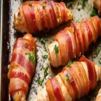 Bacon Wrapped Chicken Tenders Bake