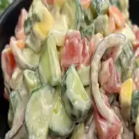 Recette de salade de concombre et miel-mayo