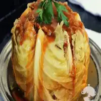 Repolho recheado com carne moída fácil de fazer