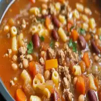 Slow Cooker Pasta e Fagioli Soup