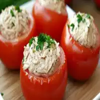Tomates farcies à la mousse de thon