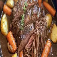 Slow Cooker Amish Pot Roast with Root Vegetables