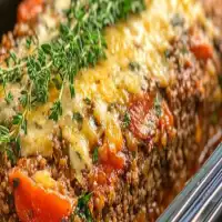 Slow Cooker Mediterranean Herb Parmesan Meatloaf