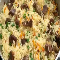 Arroz com carne de sol