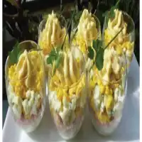 Œufs mimosa en verrines