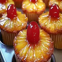 Mini Pineapple Upside-Down Cupcakes