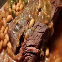 Slow Cooker Pot Roast with Pinto Beans