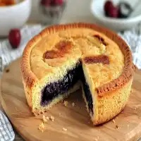 Gâteau Basque à la cerise