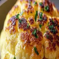 Golden Roasted Cauliflower With Butter Sauce