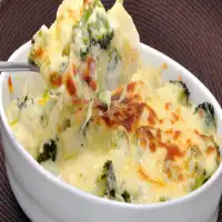 Batata com Brócolis de Forno uma delicia.