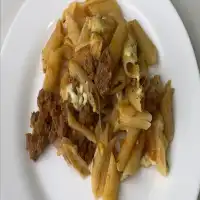 Macarrão com queijo e carne SEM forno!