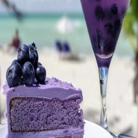 Gâteau aux Bleuets & Cocktail à la Lavande