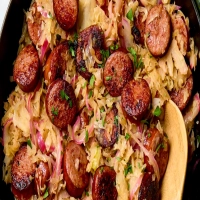 Kielbasa with Sauerkraut and Potatoes