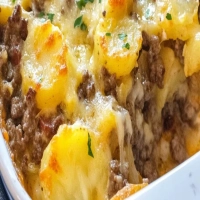 Cheesy Hamburger Potato Casserole