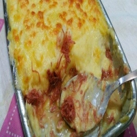 Escondidinho de Carne de Sol Seca delicioso.
