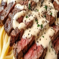 Copycat Olive Garden Steak Gorgonzola Alfredo Recipe 🍽️